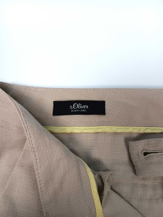 Nowe beżowe eleganckie bawełniane spodnie damskie S. Oliver 40 (L/XL)