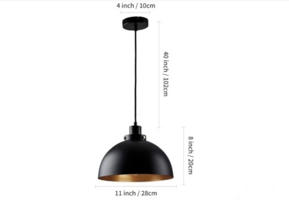 Zestaw 2 Lampy Industrialne Lampa Industrialna Lampy Wiszące