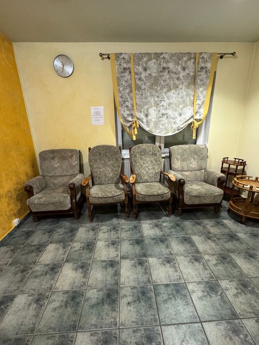 Fotele welurowe komplet 4 sztuk