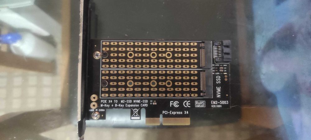 placa para disco  nvm2  ssd da ultima geração