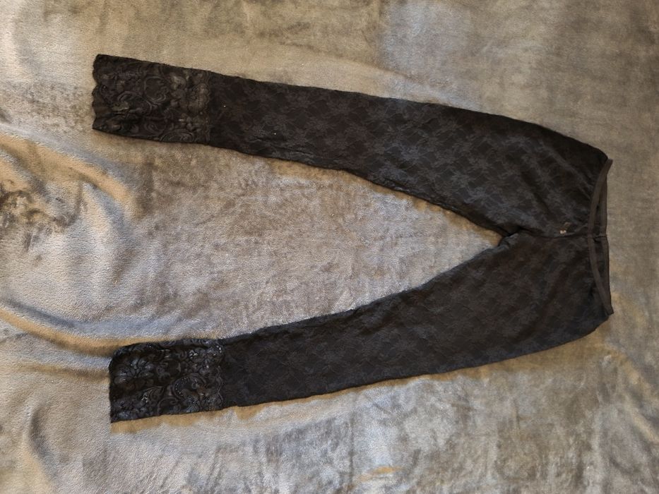Новые Кружевные лосины черные S Турция 158-164 см