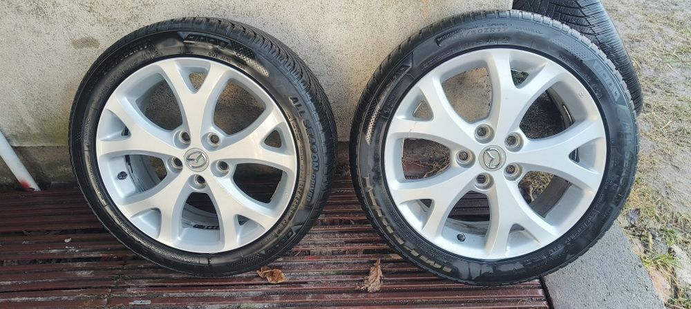 Felgi Koła 17  5x114,3  Mazda 3 5 6 Opony wielosezonowe