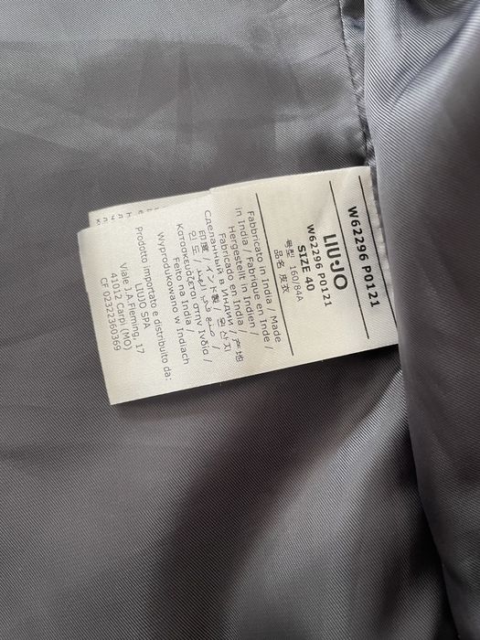 Kurtka Ramoneska skórzana Skora Liu Jo grafitowa S XS