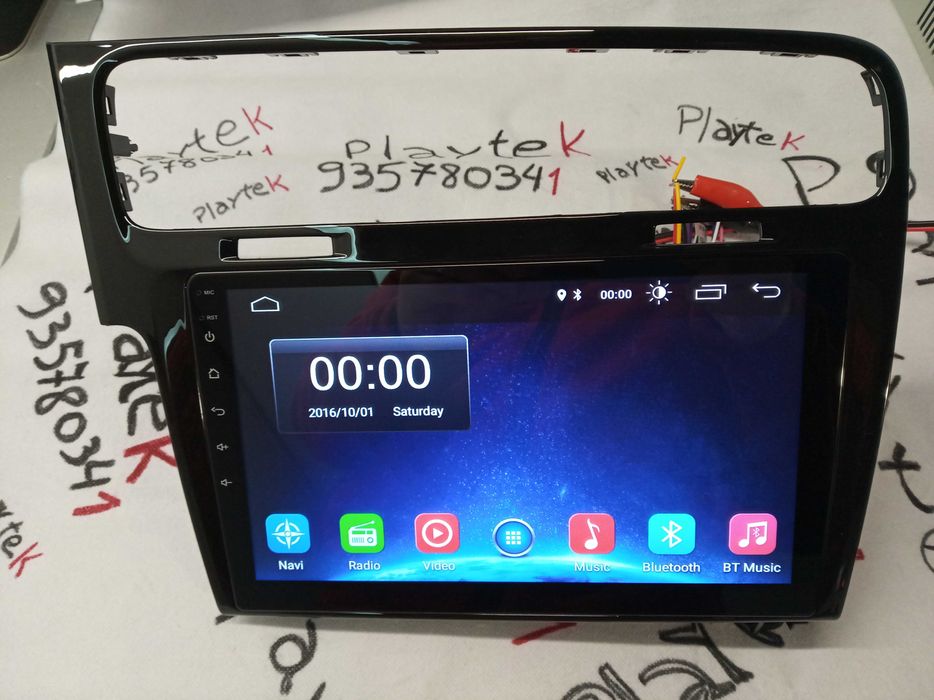 Rádio GOLF 7 - Android 13 – 2 DIN GPS WIFI - Novo Garantia PRETO