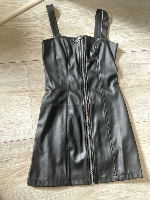 Кожаный сарафан, размер хс