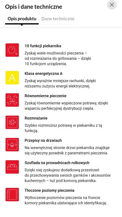 Kuchenka wolnostojąca z piekarnikiem i płytą ceramiczną