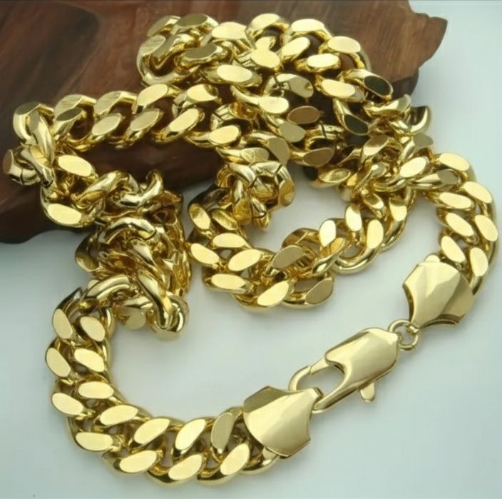 Złoty łańcuch na szyje 55cm