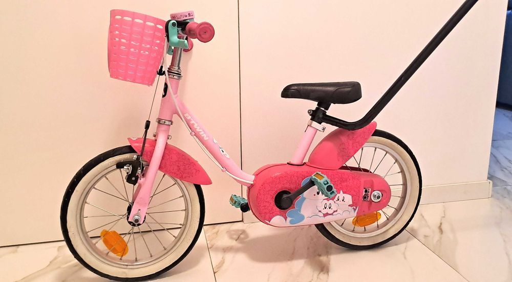 Rowerek rozowy B-TWIN