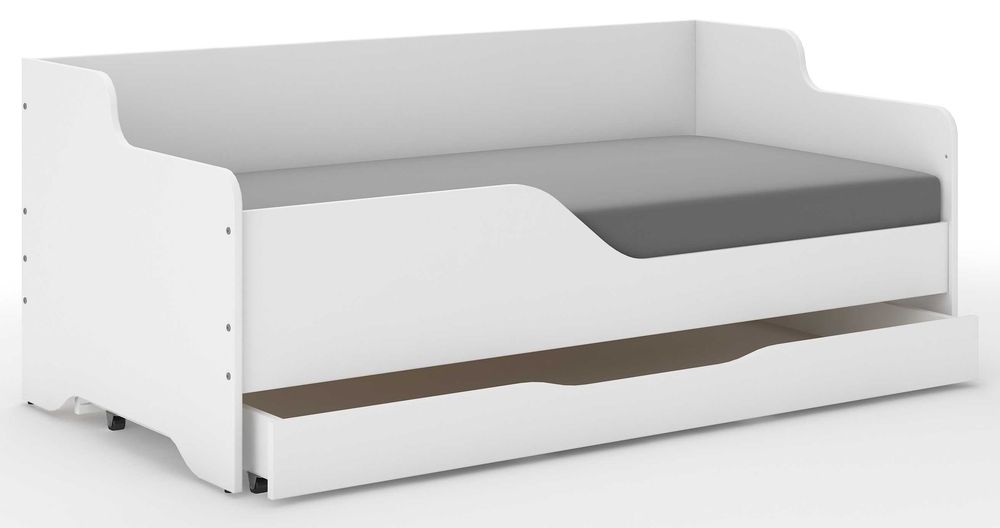 Łóżko dziecięce LILU 160x80 materac+ szuflada BIAŁA SOFA