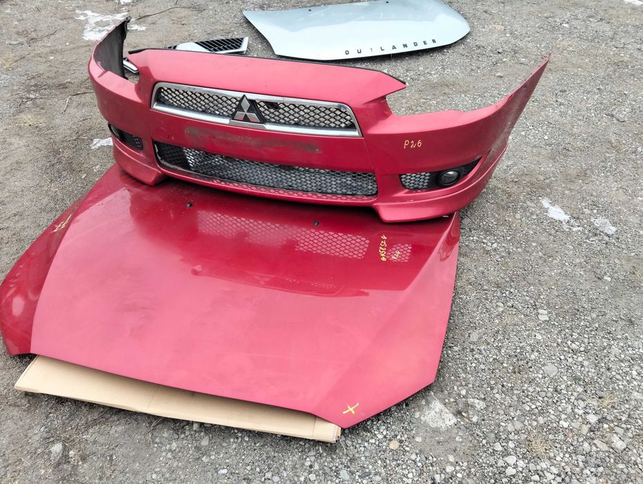 Mitsubishi Lancer VIII evo z 10 maska zderzak przedni kompletny p26