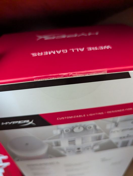 Мікрофон для ПК/для стрімінгу, подкастів HyperX QuadCast S White білий