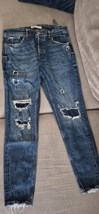 Spodnie jeansowe zara 42
