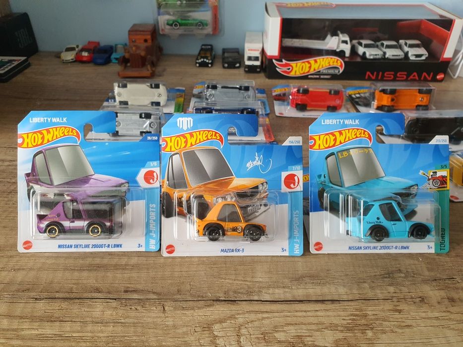 hot wheels 3 sztuki