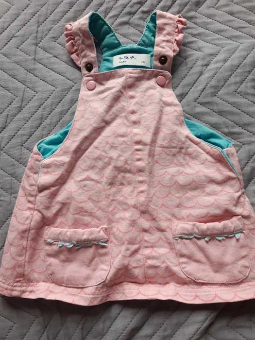 Różowa sukienka 5 10 15 rozmiar 74 niemowlęca
