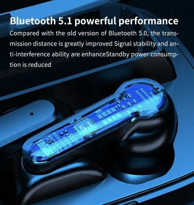 Słuchawki Bluetooth ze stacją ładującą. Powerbank.