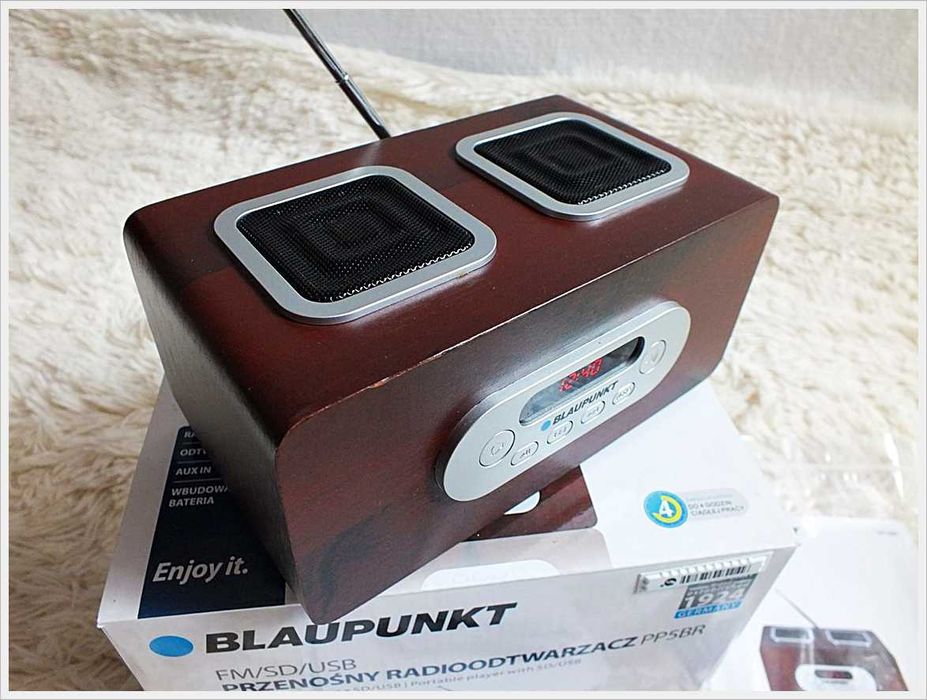 Radio BLAUPUNKT PP5BR + Pilot Akumulator USB SD AUX w stylu Retro!