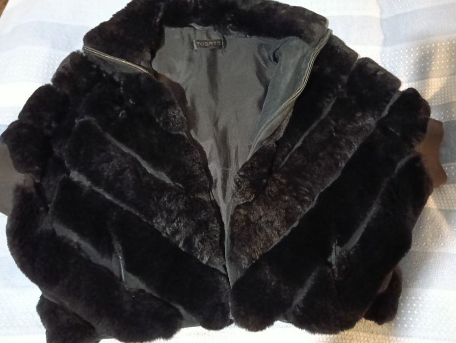 Полушубок натуральный мех "Рекс"., б/у