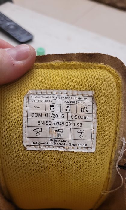 Buty robocze Dunlop Nevada Safety 42,5  Skóra