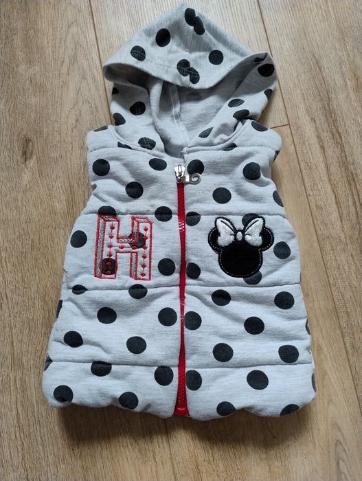 Bezrękawnik ocieplany rozmiar 6-12 miesięcy