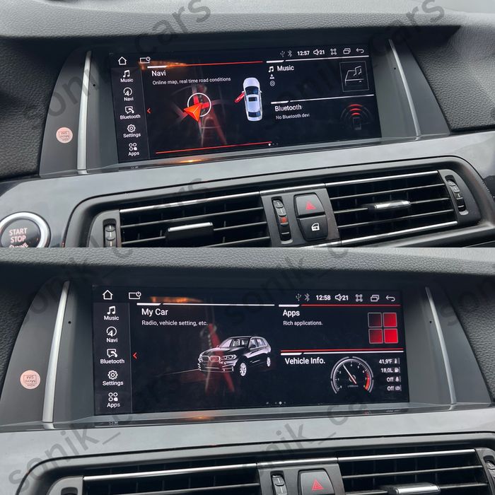 Дисплей Android магнітола CarPlay BMW F10 F11