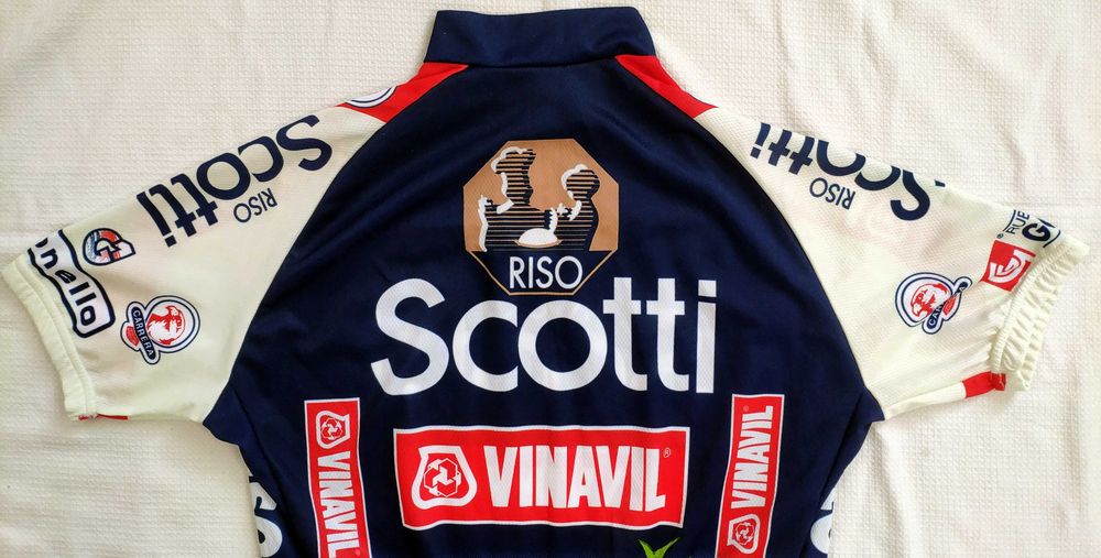 koszulka Biemme kolarska UCI team RISO Scotti Vinavil 1999 NOWA # M