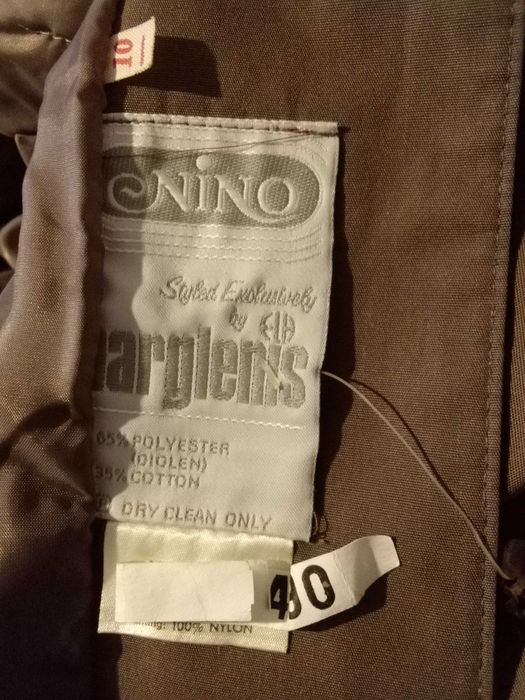 NINO angielski płaszcz damski przejściowy ocieplany prochowiec 36 S 10