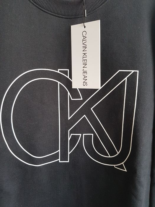 CALVIN KLEIN oryginalna nowa czarna bluza, męska, r. XL