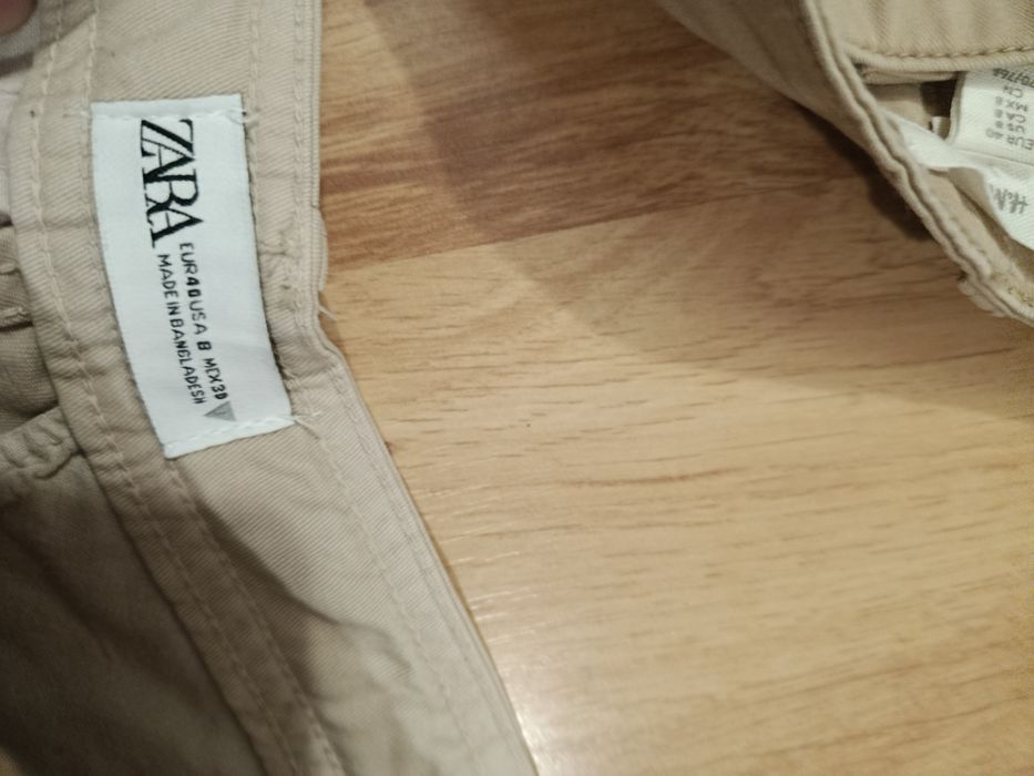 Spodnie damskie L bojówki zestaw Zara
