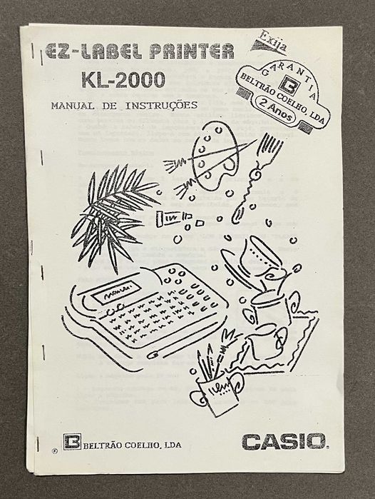 Manual Casio KL-2000 EZ-Label Printer