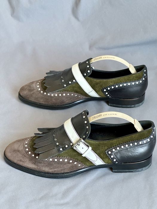 Туфлі лофери оксфорди Santoni 38