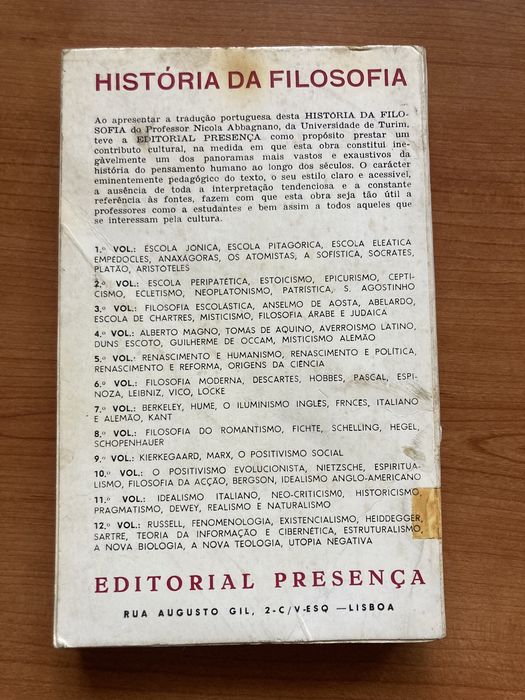 Livro - historia da filosofia- Nicola Abbagnano