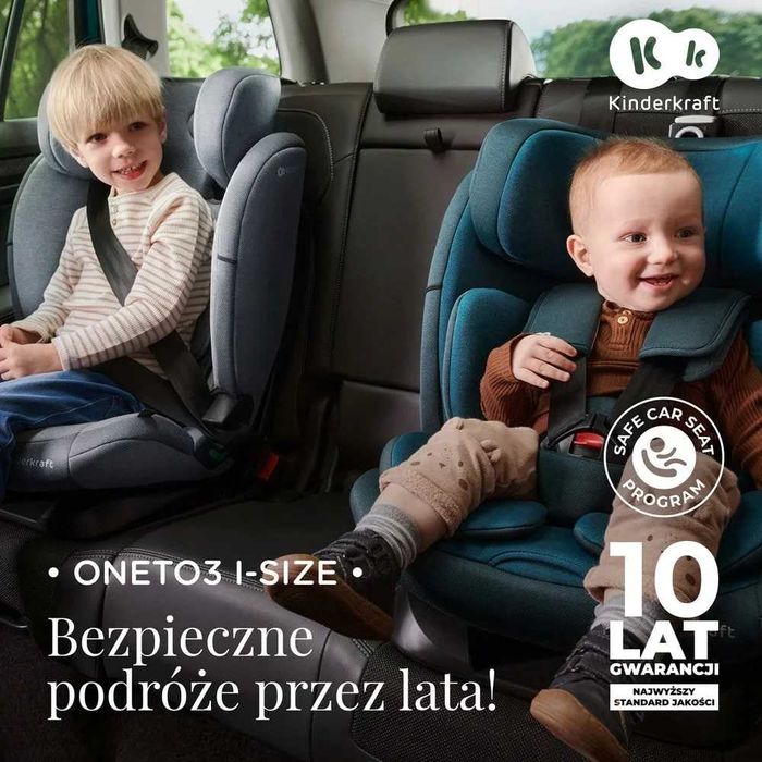 Kinderkraft ONETO3 Fotelik Samochodowy 9-36kg I-Size ISOFIX ODCHYLANY