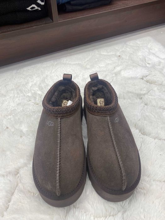 Ugg Tazz II Czekoladowe brązowe Klapki Papcie na platformie 39 nowe