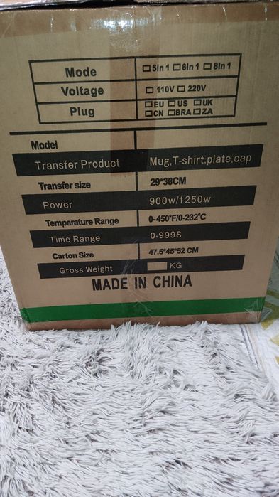 Prensa térmica multifuncional 8 em 1 VEVOR heat press sublimação personalização