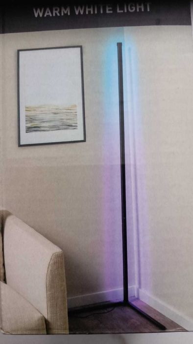 Lampa LED GRUNDIG RGB Music Sensor Podłogowa narożna 140 cm Pilot