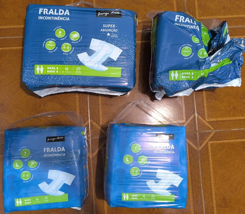 Fraldas para adultos tamanho médio