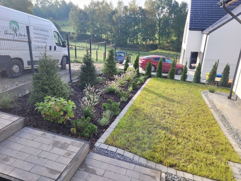 Projekty i Zakładanie ogrodów, systemy nawadniające, tarasy