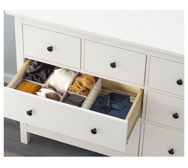 Komoda ikea hemnes biala pojemna szuflady