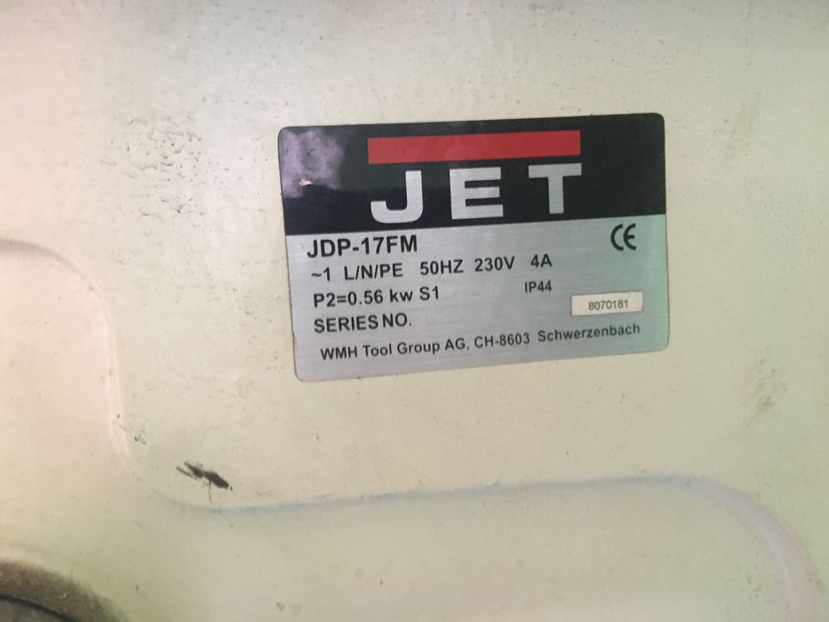 Вертикально-свердлильний станок JET JDP-17FM/FT