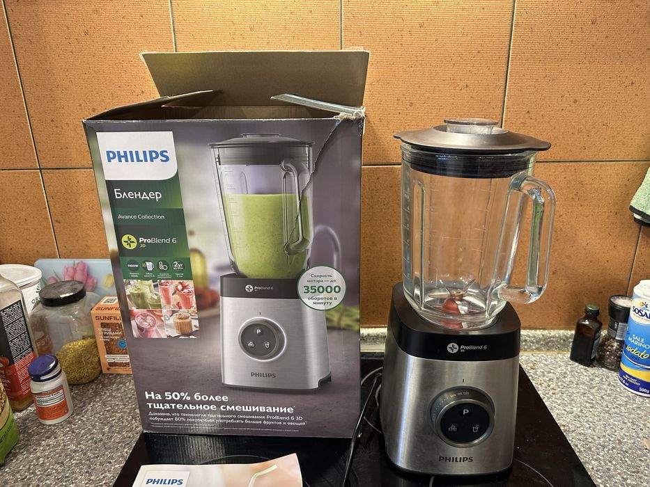 Блендер стаціонарний Philips ProBlender 6 3D (HR3652/00)