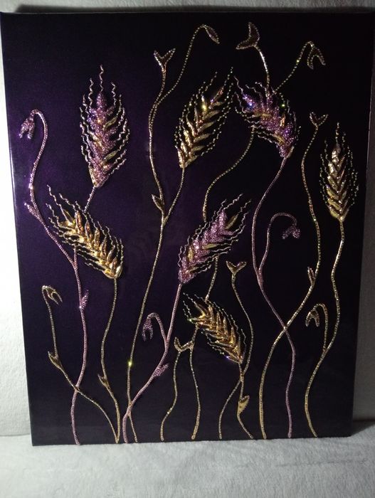 Картина ювилирная "Колоски"