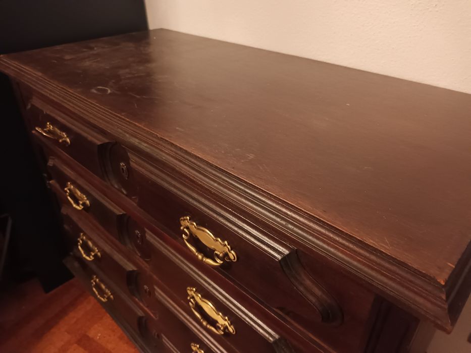 Mobilia quarto completa, casal, cama, comoda, cadeiras, etc