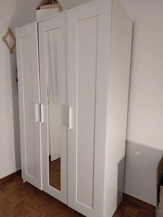 BRIMNES
Roupeiro c/3 portas, branco, 117x190 cm