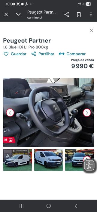 Pegeot Partner frigorífico