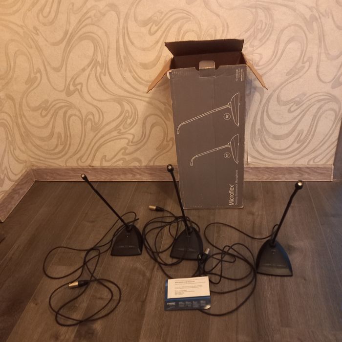 Комплект мікрофонів Shure Microflex MX418D/C (3 шт.) — Гусяча шия