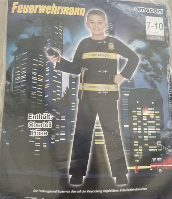 Kostium stroj przebranie roz.7/10 Strazak karnawal