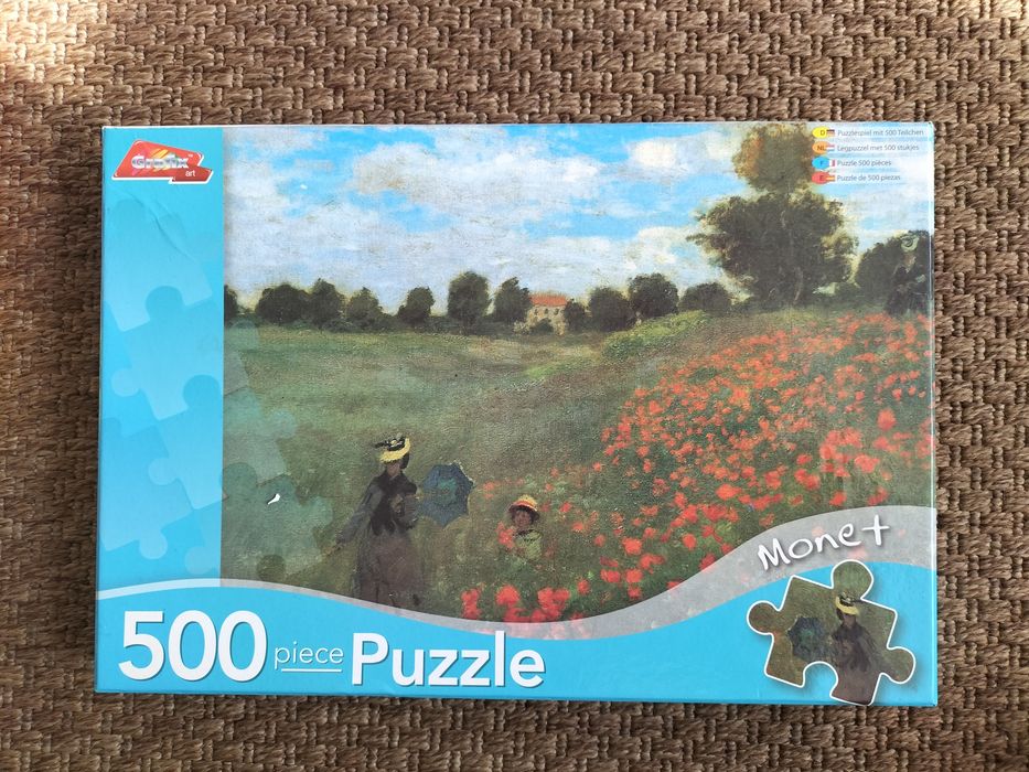 Sprzedam zestaw 3 pudełek puzzli 500 sztuk