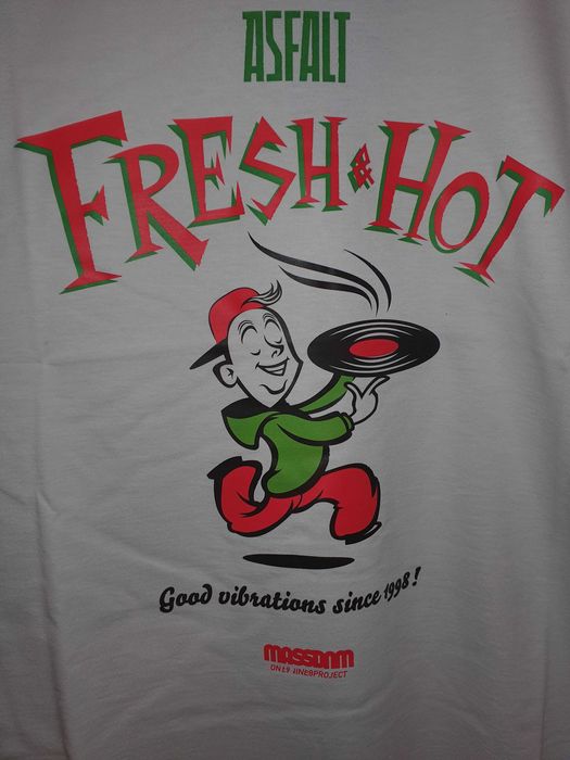 Mass Denim x Asfalt - Koszulka / Tees FRESH AND HOT / XL
