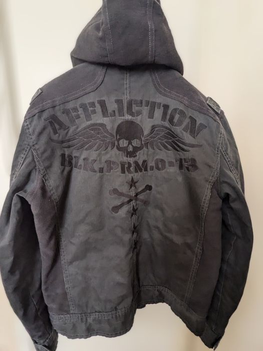 Куртка  affliction с теплым капюшоном