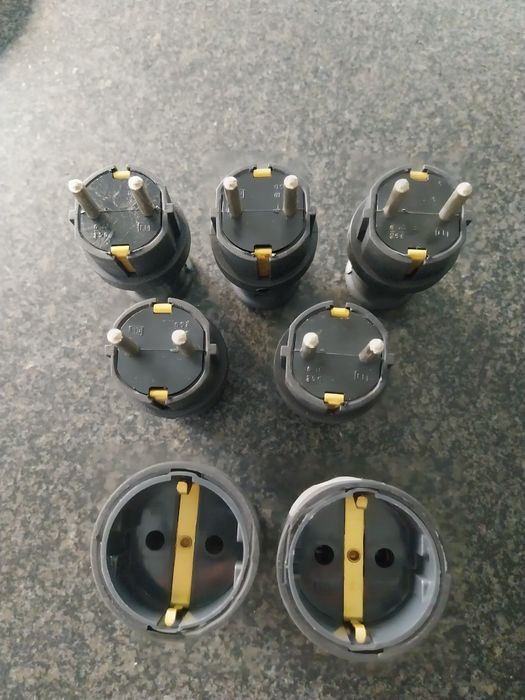 Fichas borracha macho/fêmea